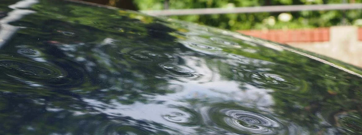 Hail damaged vehicle roof